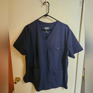 Medline Ave Lex Womens V Neck Scrub Top in Navy XL. New never worn just washed